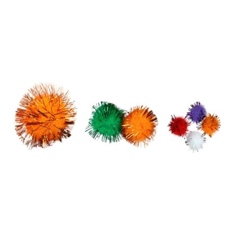 Pompony Craft-Fun Series brokatowe mix 80 szt Titanum (361537)