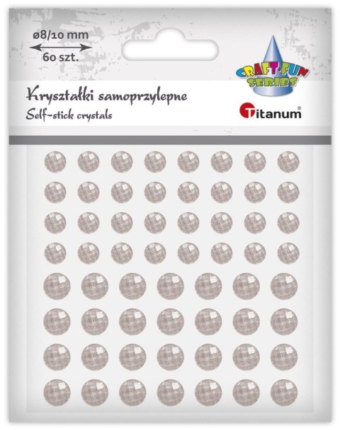 Kryształki Craft-Fun Series samoprzylepne 60 szt różowy jasny Titanum (DIY1801C)
