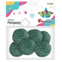 Pompony Craft-Fun Series pastelowe szmaragdowy 6 szt Titanum (DIY19308)
