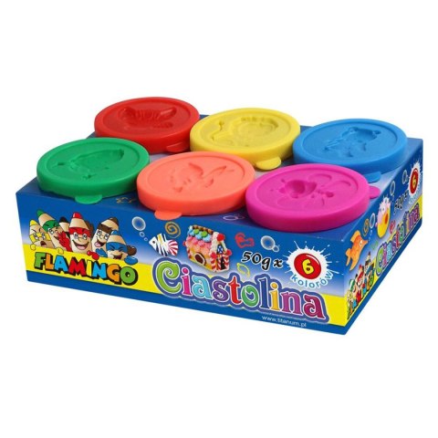 Ciastolina 6 kol. 300g Flamingo (334699) Ciastolina 6 kol. 300g Flamingo (334699)