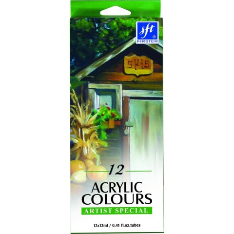Farba akrylowa kolor: mix 12ml Firster (FAC-121) Farba akrylowa kolor: mix 12ml Firster (FAC-121)