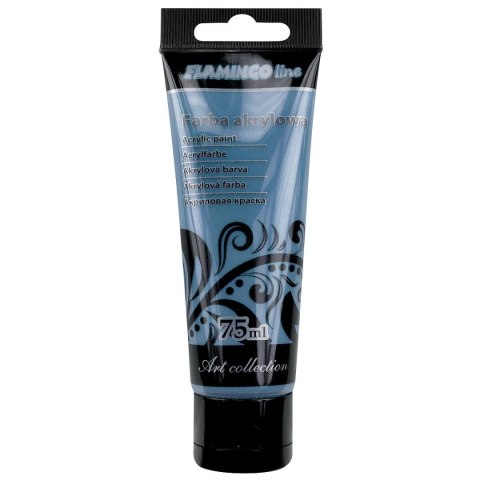 Farba akrylowa Perłowy kolor: niebieski 75ml Flamingo Line (117)