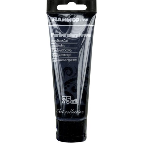 Farba akrylowa kolor: czarny 75ml Flamingo Line (099) Farba akrylowa kolor: czarny 75ml Flamingo Line (099)