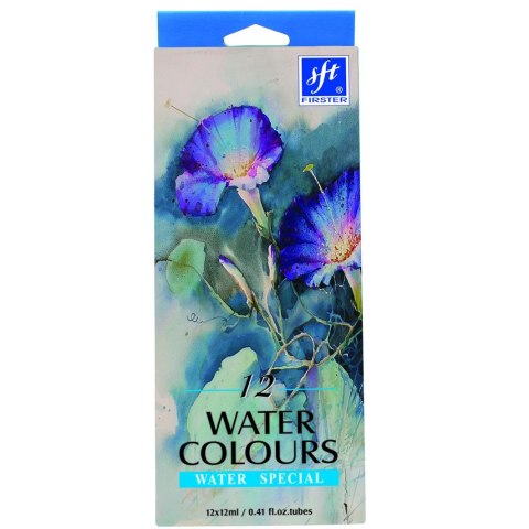 Farby akwarelowe w tubach 12ml 12 kolor. Firster (FWC-121) Farby akwarelowe w tubach 12ml 12 kolor. Firster (FWC-121)