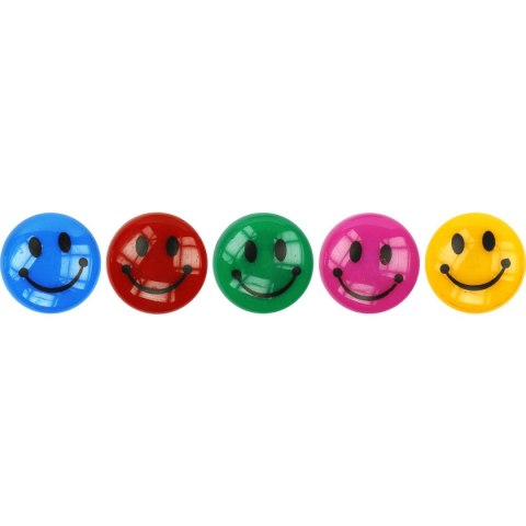 Magnes smiley okrągły mix śr. 29mm Titanum (T-025051) 10 sztuk Magnes smiley okrągły mix śr. 29mm Titanum (T-025051) 10 sztuk