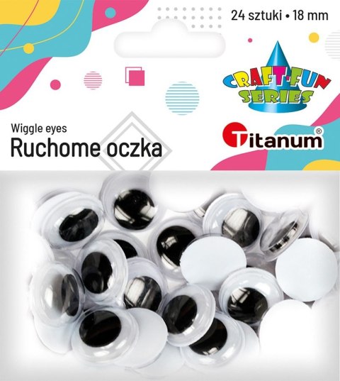 Oczka Craft-Fun Series 18mm 24 szt Titanum Oczka Craft-Fun Series 18mm 24 szt Titanum