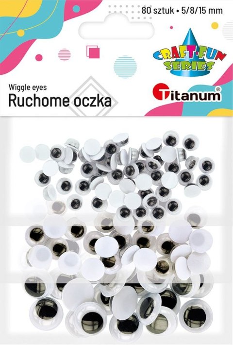 Oczka Craft-Fun Series 5/8/25mm 80 szt Titanum (MTHYJ-3P2) Oczka Craft-Fun Series 5/8/25mm 80 szt Titanum (MTHYJ-3P2)