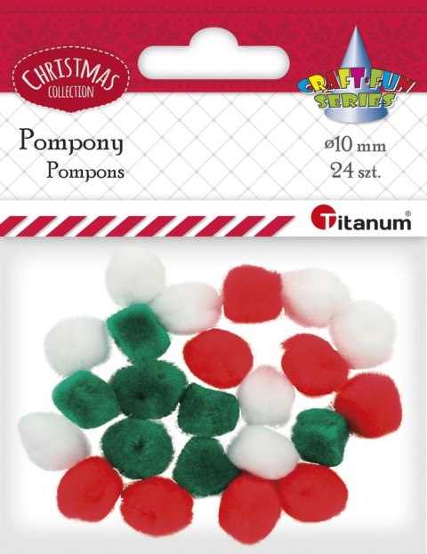 Pompony Craft-Fun Series mix 24 szt Titanum (338616) Pompony Craft-Fun Series mix 24 szt Titanum (338616)