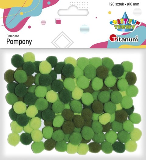 Pompony Craft-Fun Series zielony 120 szt Titanum (282922) Pompony Craft-Fun Series zielony 120 szt Titanum (282922)