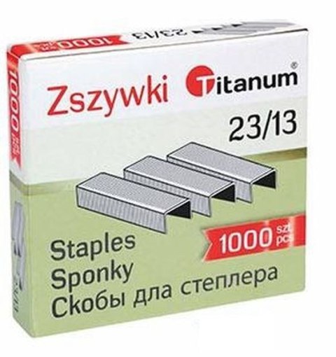 Zszywki 23/13 1000 szt Titanum Zszywki 23/13 1000 szt Titanum