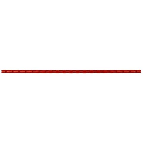 Grzbiety do bindowania A4 czerwony plastik śr. 6mm Titanum Grzbiety do bindowania A4 czerwony plastik śr. 6mm Titanum