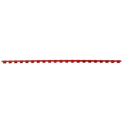 Grzbiety do bindowania A4 czerwony plastik śr. 6mm Titanum Grzbiety do bindowania A4 czerwony plastik śr. 6mm Titanum