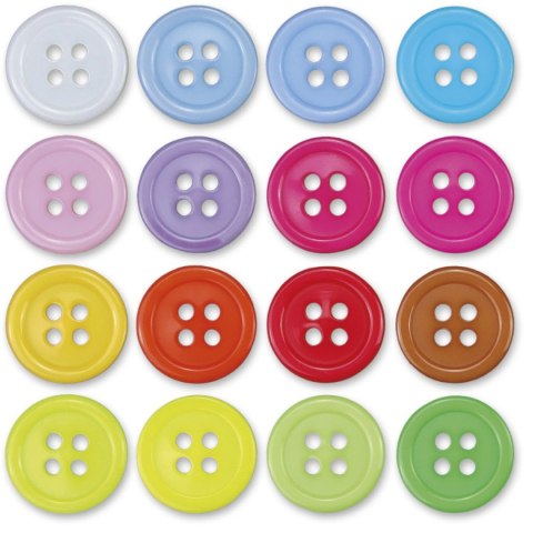 Guziki Craft-Fun Series plastikowe okrągłe 15mm mix 50 szt Titanum Guziki Craft-Fun Series plastikowe okrągłe 15mm mix 50 szt Titanum