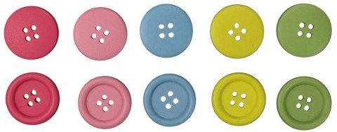 Guziki Craft-Fun Series plastikowe okrągłe 25mm mix 25 szt Titanum Guziki Craft-Fun Series plastikowe okrągłe 25mm mix 25 szt Titanum
