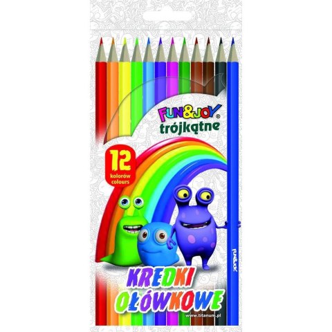 Kredki ołówkowe 12 kol. Fun&Joy Kredki ołówkowe 12 kol. Fun&Joy