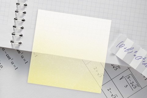 Notes samoprzylepny (karteczki) transparentne, z polipropylenu 75x75 50k [mm:] 75x75 Titanum