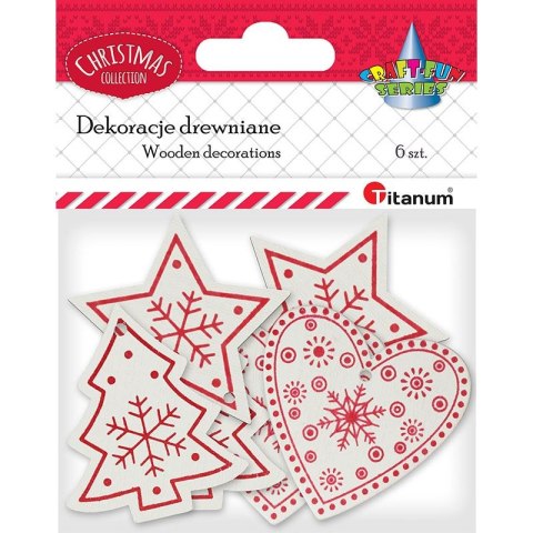 Ozdoba drewniana Craft-Fun Series gwiazdka, choinka, serce Titanum (849/851/853) Ozdoba drewniana Craft-Fun Series gwiazdka, choinka, serce Titanum (849/851/853)