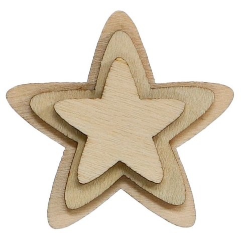 Ozdoba drewniana Craft-Fun Series gwiazdki 175032X Titanum