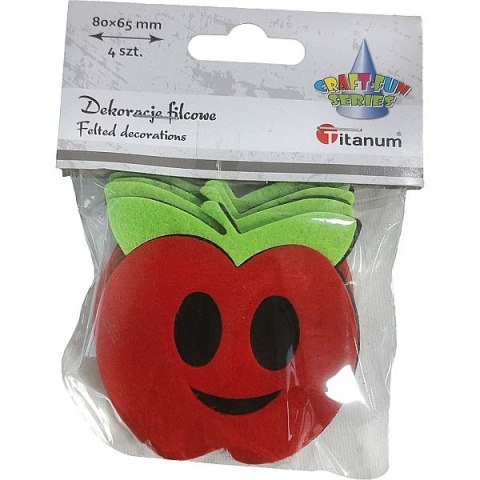 Ozdoba filcowa Craft-Fun Series Jabłka Titanum (3636)