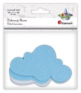 Ozdoba filcowa Craft-Fun Series chmury Titanum (20CR0312-20)