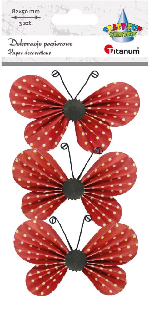 Ozdoba papierowa Craft-Fun Series motyle 3D Titanum (22YX0825-5A) Ozdoba papierowa Craft-Fun Series motyle 3D Titanum (22YX0825-5A)
