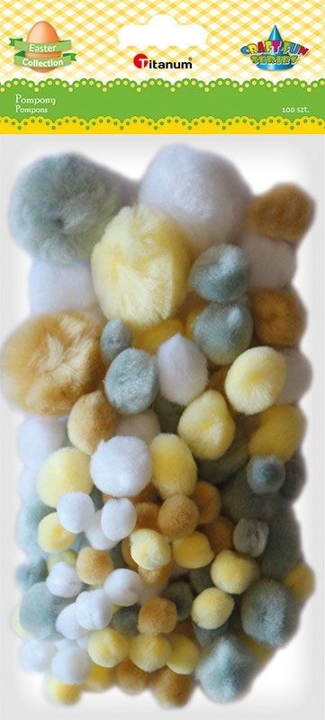 Pompony Craft-Fun Series mix 100 szt Titanum (395972A) Pompony Craft-Fun Series mix 100 szt Titanum (395972A)