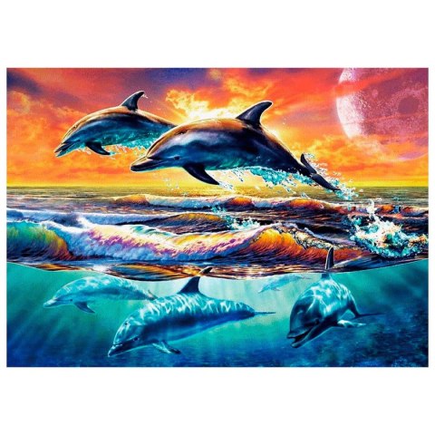Zestaw kreatywny Diamentowa mozaika 30x40cm Delfiny Flamingo Line (TSGK77665) Zestaw kreatywny Diamentowa mozaika 30x40cm Delfiny Flamingo Line (TSGK77665)