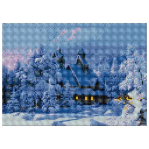 Zestaw kreatywny Diamentowa mozaika 30x40cm Zima 1 Flamingo Line (TGD79707)