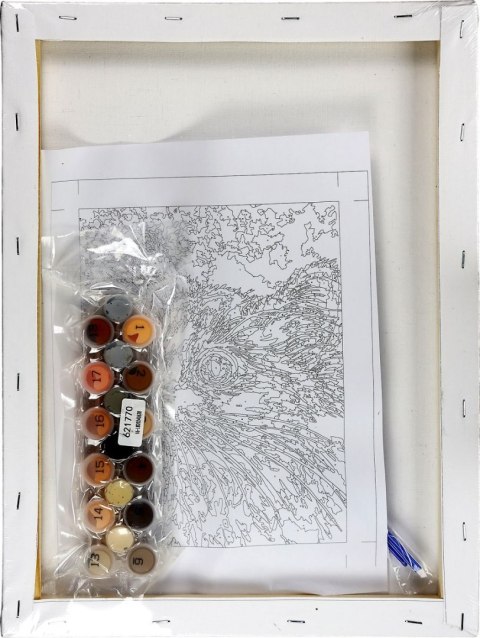 Zestaw kreatywny Malowanie po numerach 30x40cm Kot Flamingo Line (FC220)