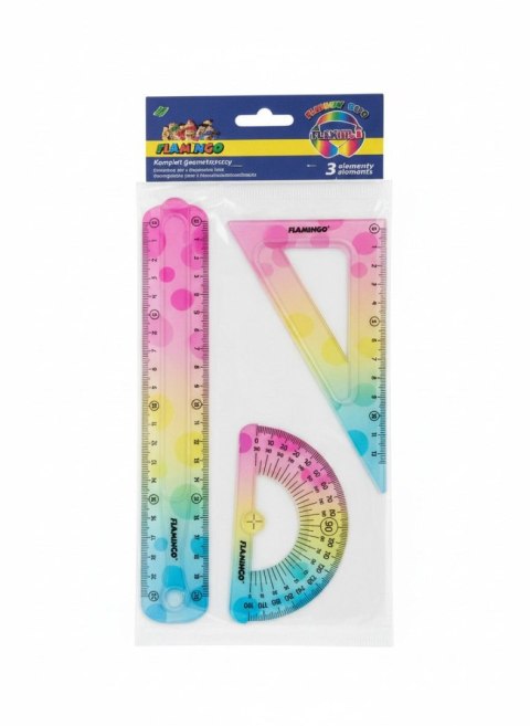 Komplet geometryczny 3 el. Flamingo (FLKR972278)