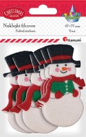 Naklejka (nalepka) Craft-Fun Series filcowe Bałwanki Titanum (4819)