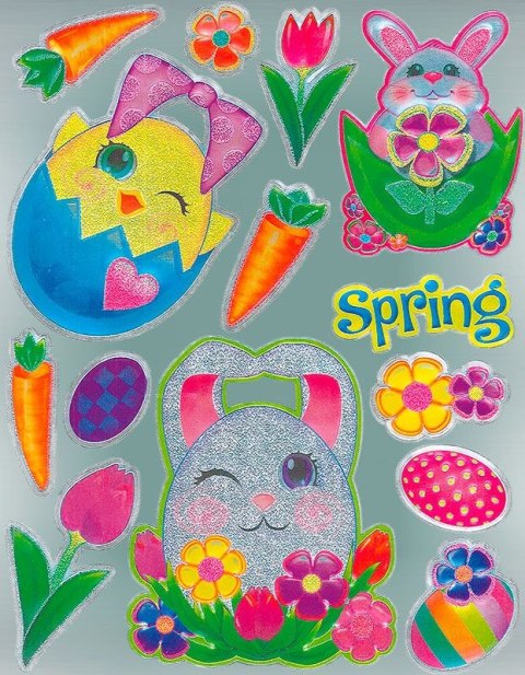 Naklejka (nalepka) Craft-Fun Series foliowa Wielkanoc maxi Titanum (TZL02)