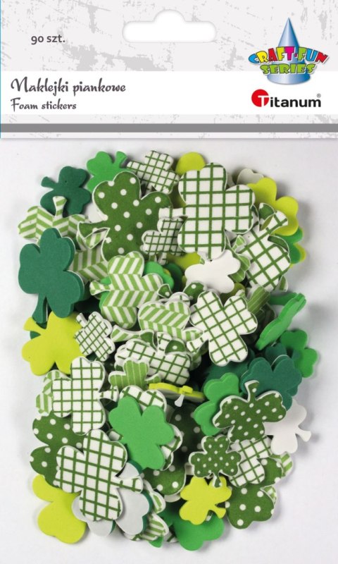 Naklejka (nalepka) Craft-Fun Series piankowa Titanum (koniczyny)