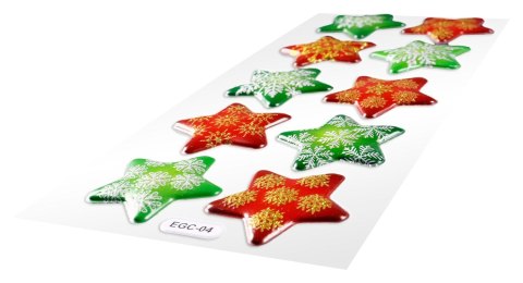 Naklejki świąteczne Craft-Fun Series Boże Narodzenie Gwiazdki Titanum (EGC-04)