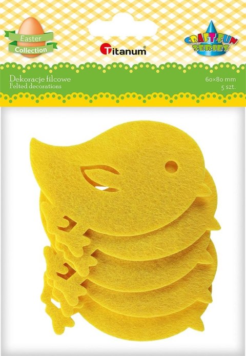 Ozdoba filcowa Craft-Fun Series kurczak Titanum (7501)
