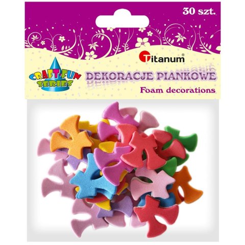Ozdoba piankowa Craft-Fun Series kokardki 30 szt Titanum (284835)