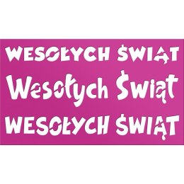 Szablon Craft-Fun Series Boże Narodzenie - Wesołych Świąt Titanum (DIY18-48)