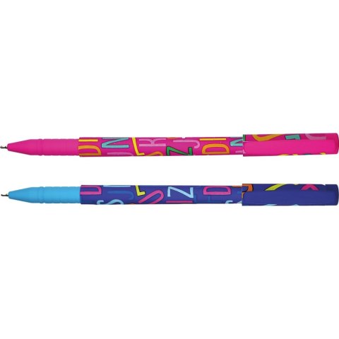Długopis olejowy Fashion A28 LITERKI niebieski 0,7mm Vinson Długopis olejowy Fashion A28 LITERKI niebieski 0,7mm Vinson