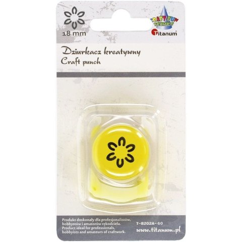 Dziurkacz ozdobny Craft-Fun Series 18mm kwiatek zarys Titanum (T-8202A-60) Dziurkacz ozdobny Craft-Fun Series 18mm kwiatek zarys Titanum (T-8202A-60)