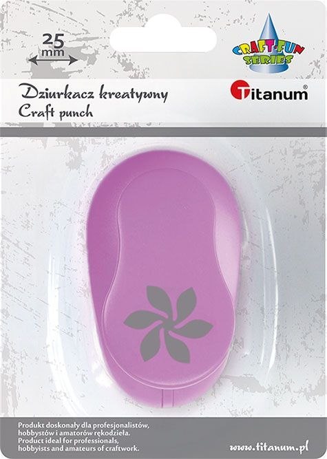 Dziurkacz ozdobny Craft-Fun Series 25mm kwiat Titanum (T-8810-34) Dziurkacz ozdobny Craft-Fun Series 25mm kwiat Titanum (T-8810-34)