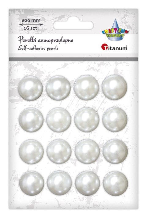 Kryształki Craft-Fun Series 16 sztuk, 20mm perłowy Titanum (23mH03142) Kryształki Craft-Fun Series 16 sztuk, 20mm perłowy Titanum (23mH03142)