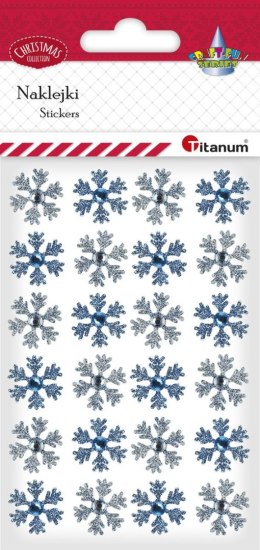 Kryształki Craft-Fun Series płatki śniegu 24 szt mix Titanum (18SQ-018)