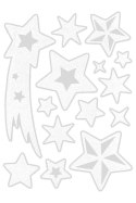 Naklejka (nalepka) Craft-Fun Series Śniezynki Titanum (CMS-011)