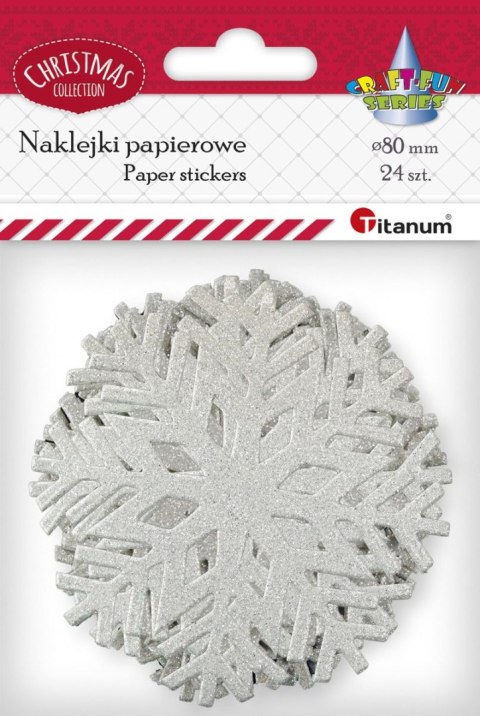 Naklejka (nalepka) Craft-Fun Series maxi płatki sniegu Titanum (4712-1) Naklejka (nalepka) Craft-Fun Series maxi płatki sniegu Titanum (4712-1)