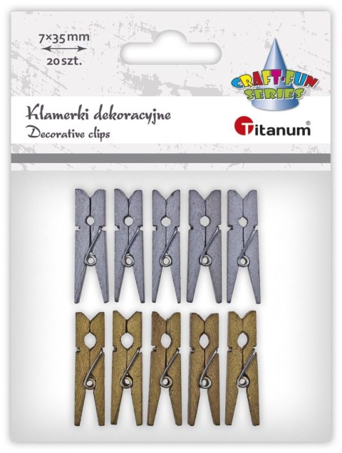 Ozdoba drewniana Craft-Fun Series klamerki Titanum (24BR0201-141) Ozdoba drewniana Craft-Fun Series klamerki Titanum (24BR0201-141)