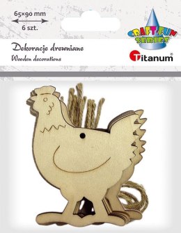Ozdoba drewniana Craft-Fun Series kury Titanum (22MTL1007)