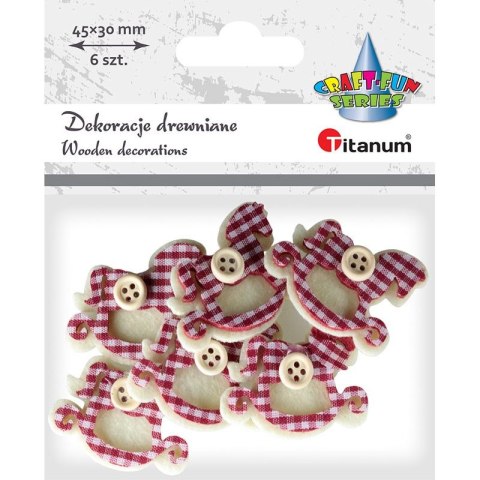 Ozdoba filcowa Craft-Fun Series konik na biegunach 3D Titanum (EA417) Ozdoba filcowa Craft-Fun Series konik na biegunach 3D Titanum (EA417)