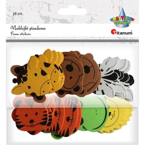 Ozdoba piankowa Craft-Fun Series głowy zwierząt safari Titanum (16042) Ozdoba piankowa Craft-Fun Series głowy zwierząt safari Titanum (16042)