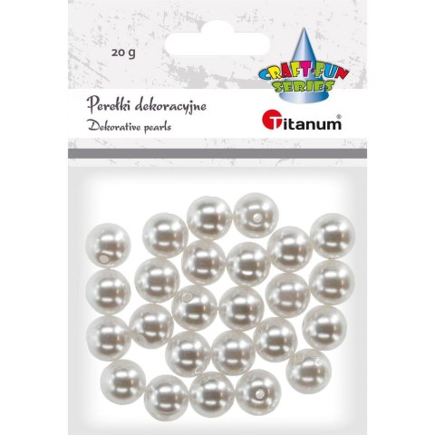 Perełki Craft-Fun Series 12mm biały perłowy Titanum (390967) Perełki Craft-Fun Series 12mm biały perłowy Titanum (390967)