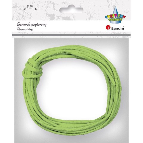 Sznurek Craft-Fun Series papierowy limonkowy 5m Titanum (G77) Sznurek Craft-Fun Series papierowy limonkowy 5m Titanum (G77)